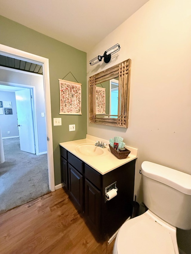 1205 Randolph St, Kirksville, MO 63501 - bathroom with vanity and wood finished floors