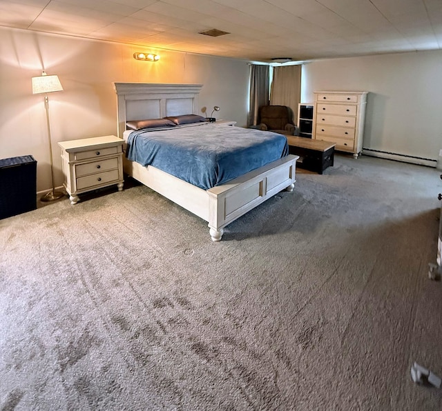 1205 Randolph St, Kirksville, MO 63501 - carpeted bedroom featuring baseboard heating