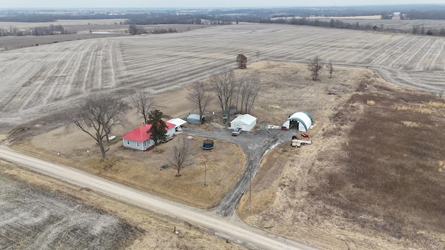 bird's eye view featuring a rural view