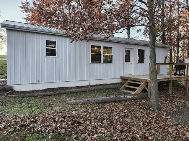 exterior space with a wooden deck