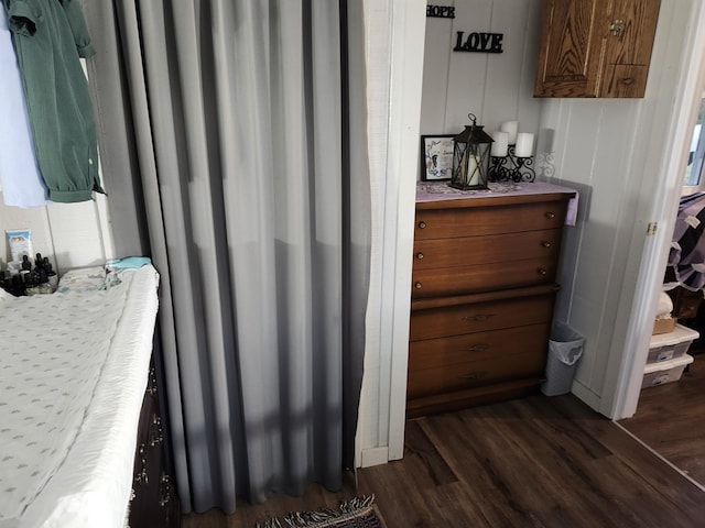 bathroom featuring hardwood / wood-style flooring