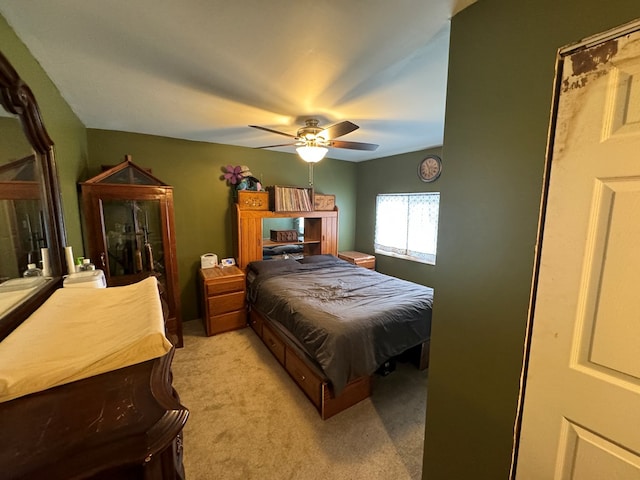 104 Conkle, Brashear, MO 63533 - bedroom with light carpet and a ceiling fan