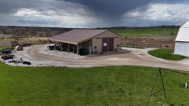 14695 Motter Hill Rd, Kirksville, MO 63501 - view of pole building with a rural view and driveway