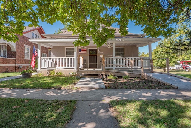 bungalow-style home with a porch