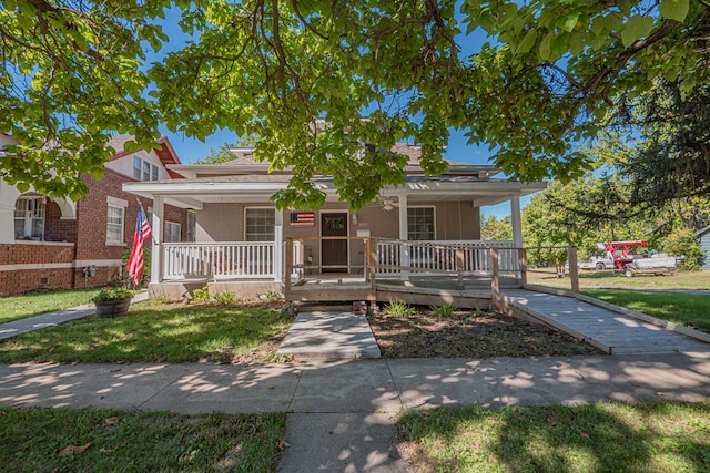 bungalow-style home with a porch