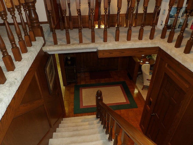 view of stairs