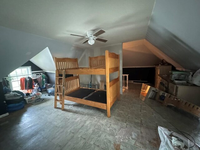 228 S Vine St, Milan, MO 63556 - bedroom featuring lofted ceiling