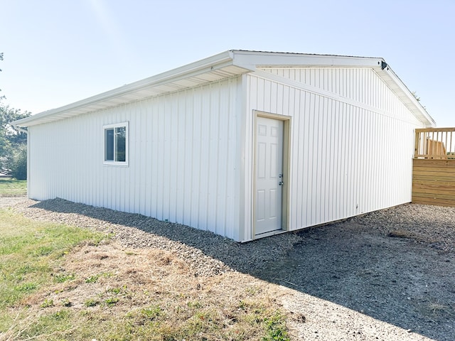 view of outdoor structure