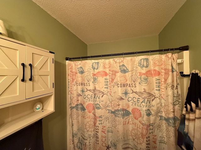2515 N E St, Kirksville, MO 63501 - full bath with a textured ceiling and a shower with shower curtain