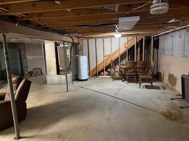 2515 N E St, Kirksville, MO 63501 - unfinished below grade area with water heater and heating unit