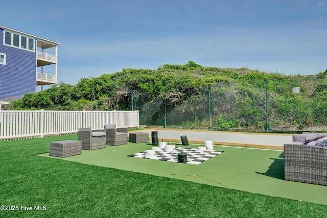 exterior space with fence