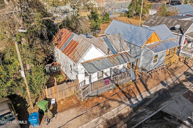 view of aerial view
