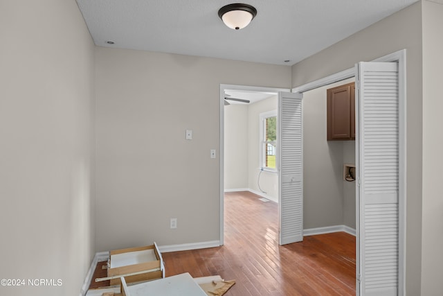 hall featuring hardwood / wood-style flooring