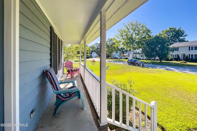 exterior space featuring covered porch