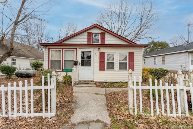 view of bungalow-style house