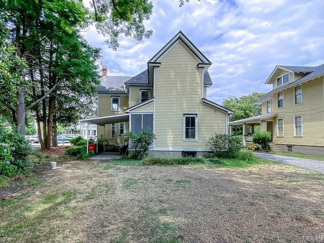 view of back of property