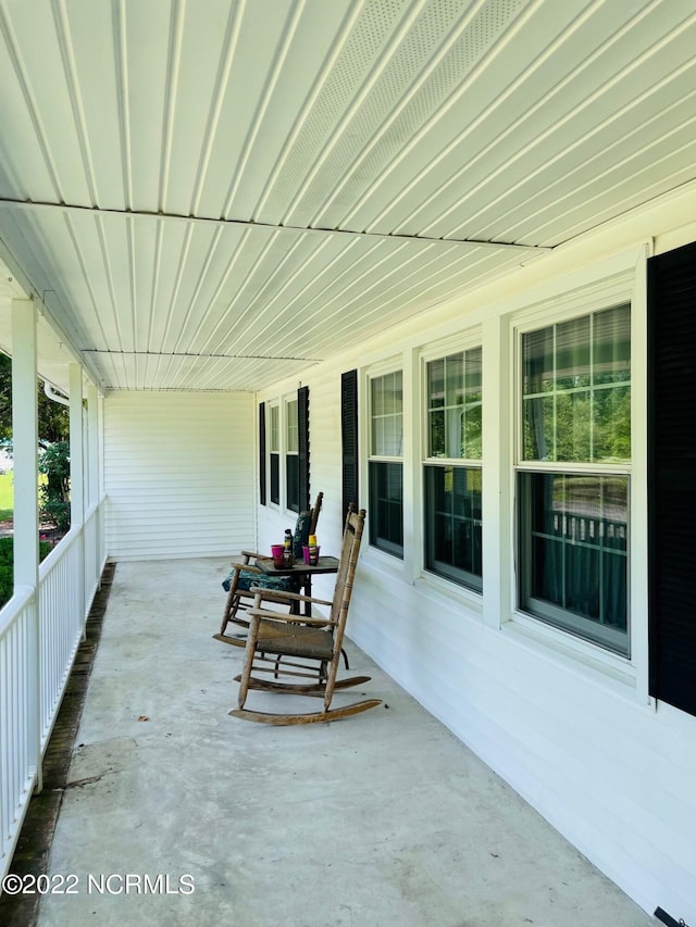 view of patio / terrace with a porch