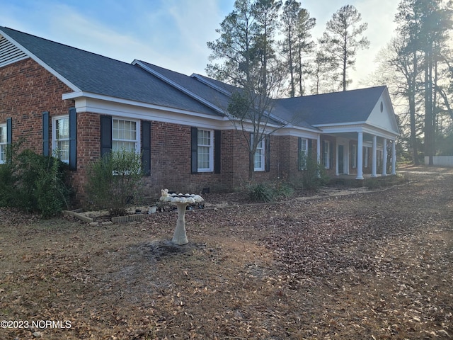 view of back of property