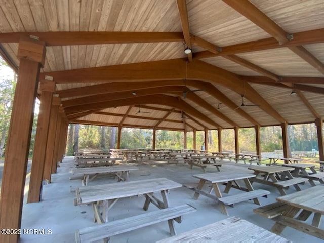 exterior space featuring a gazebo