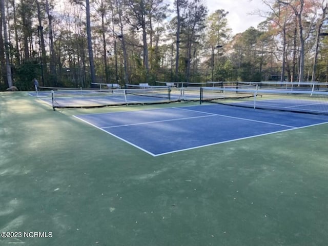 view of tennis court