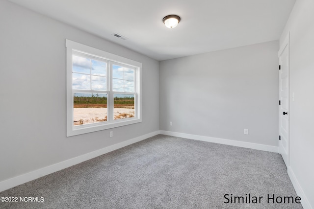 view of carpeted empty room