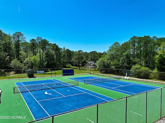 view of tennis court