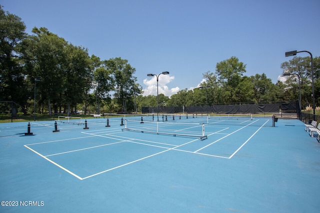 view of tennis court