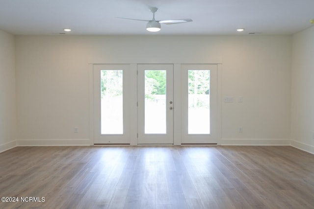 235 Weathersbee Dr, Hampstead, NC 28443 - interior space featuring baseboards, recessed lighting, and wood finished floors