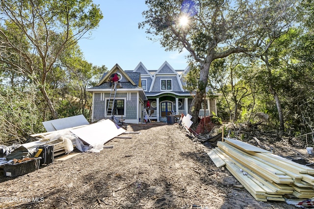 view of front of house featuring covered porch