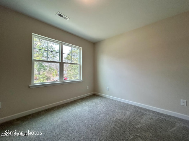 view of carpeted empty room