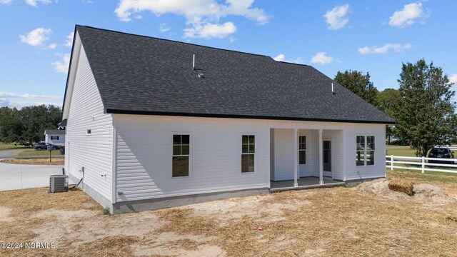 view of rear view of property