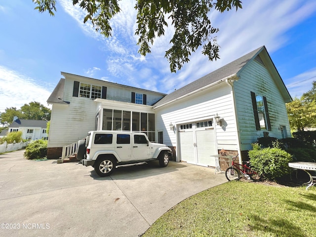 view of property with a front yard