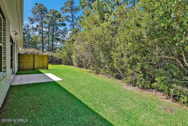 view of yard with a patio