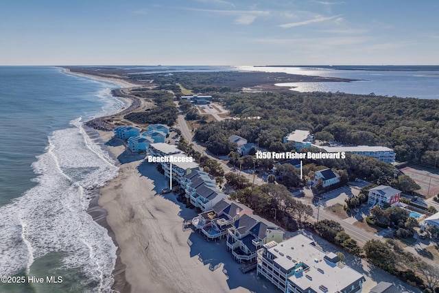 1350 S Fort Fisher Blvd, Kure Beach, NC 28449 - aerial view of extended coastline
