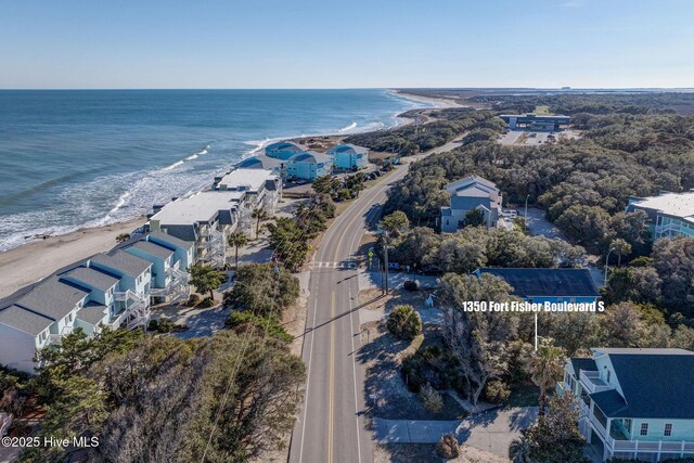 1350 S Fort Fisher Blvd, Kure Beach, NC 28449 - aerial view of extended coastline
