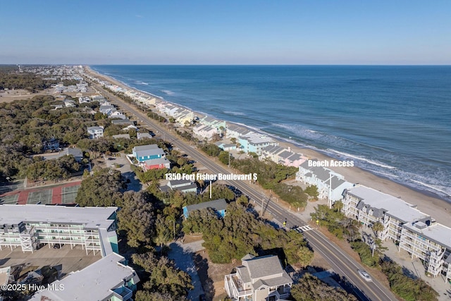 1350 S Fort Fisher Blvd, Kure Beach, NC 28449 - aerial overview of property's location featuring extended coastline
