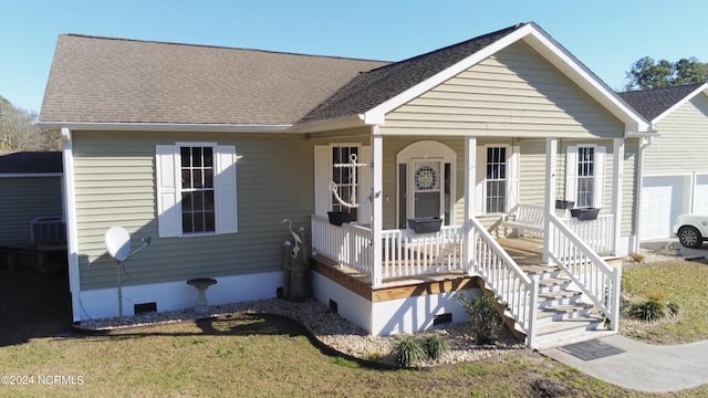 bungalow-style house featuring a porch