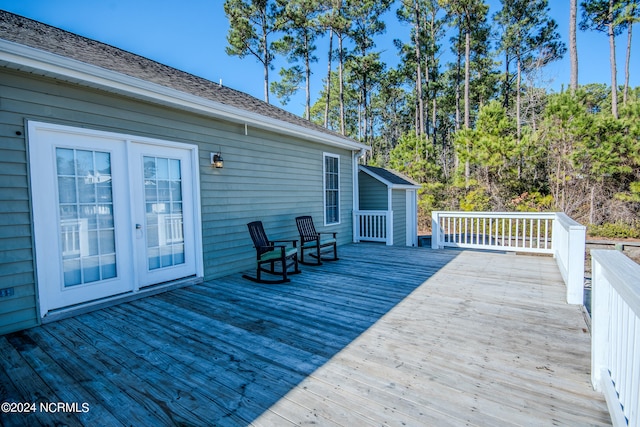 view of wooden terrace