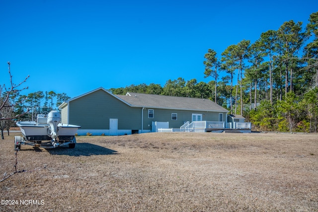 view of rear view of property