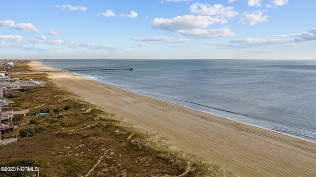 water view with a beach view