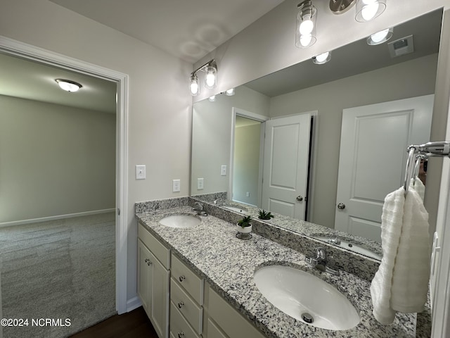 bathroom featuring vanity