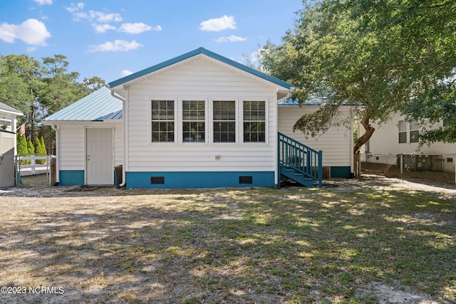 view of back of property