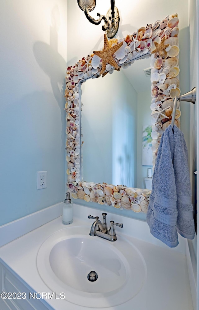 bathroom featuring vanity