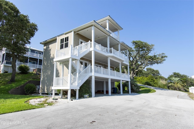 exterior space with a balcony