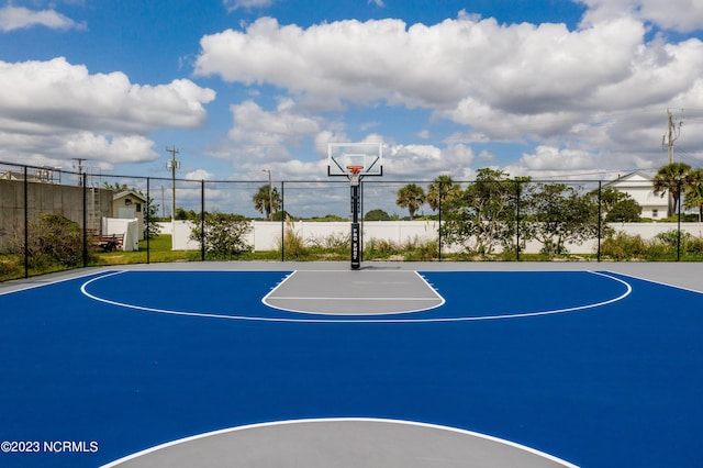 view of sport court