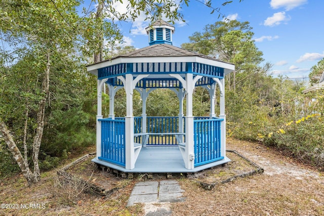 surrounding community with a gazebo