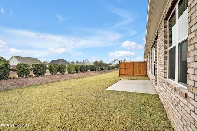 view of yard featuring a patio area