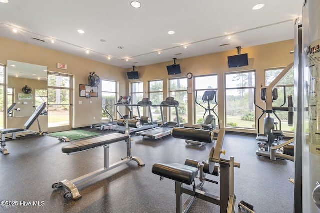 view of exercise room