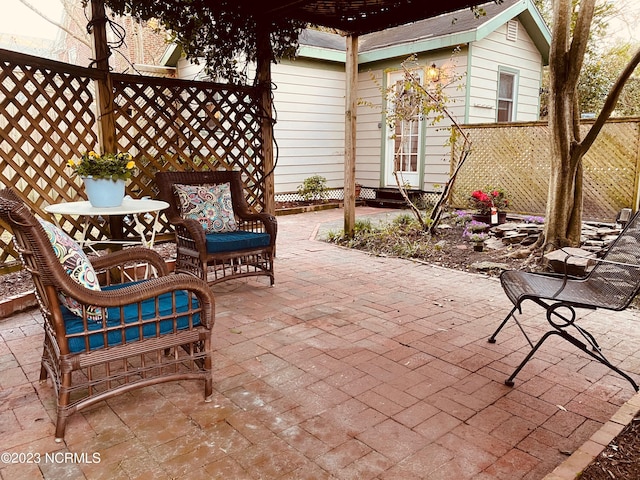 view of patio