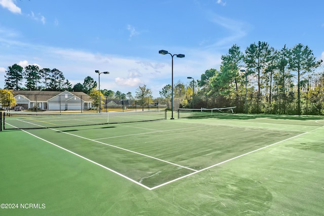 view of tennis court